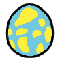 Blue Yian Kut-ku egg pattern 47